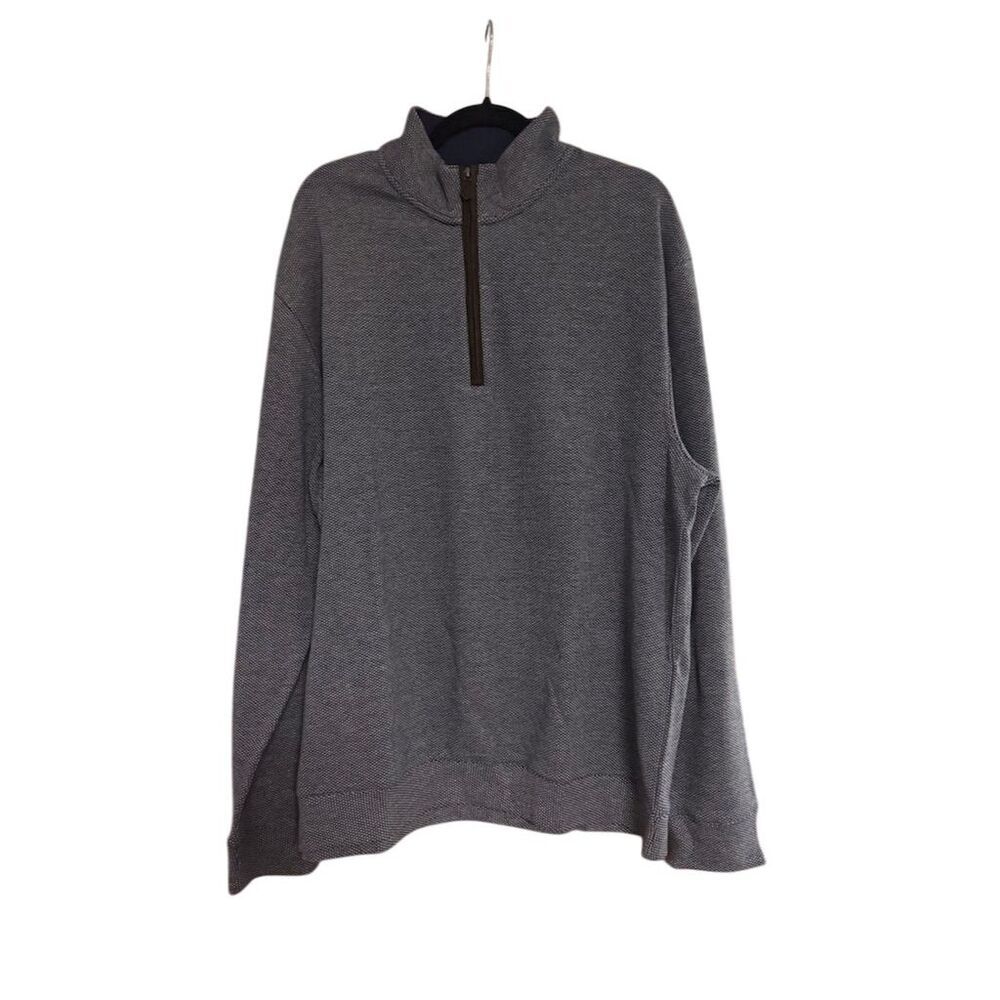 Jos A. Bank Reserve Men's 2XL Blue/Gray 1/4 Zip Sweater